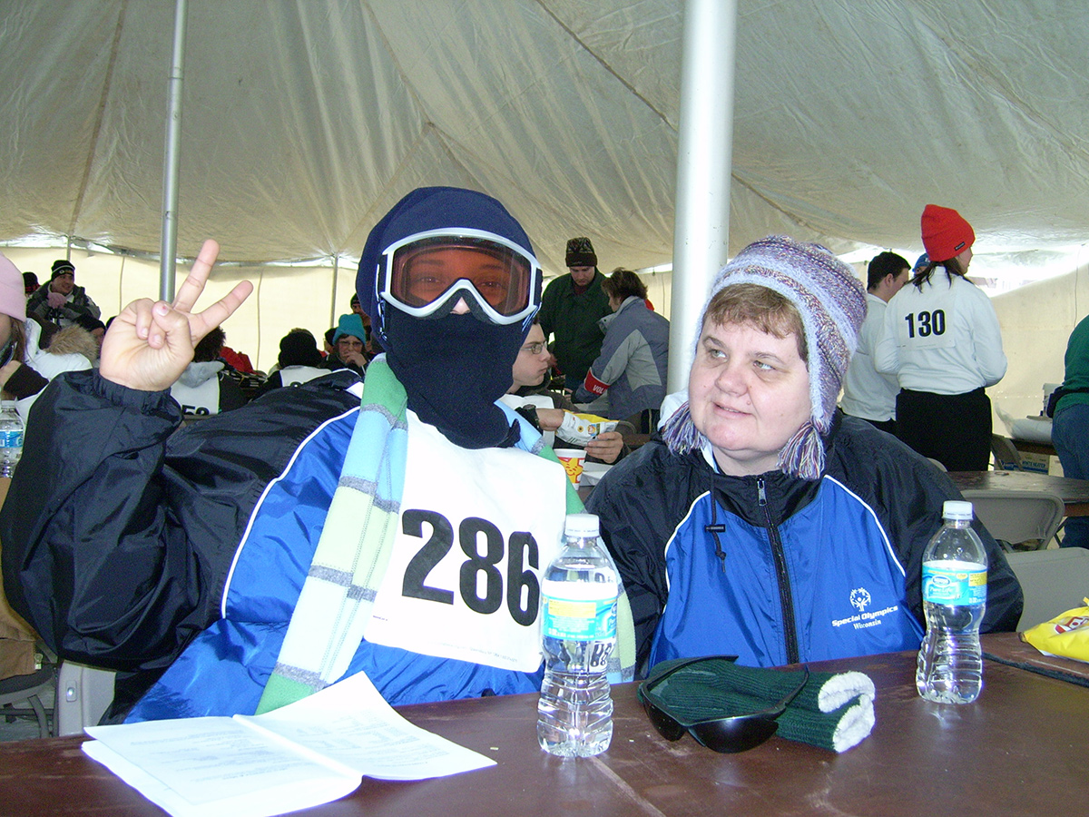 Photo of skiing participant